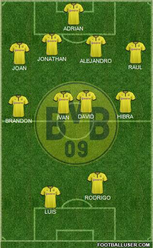 Borussia Dortmund Formation 2013