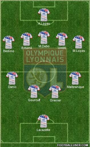 Olympique Lyonnais Formation 2013