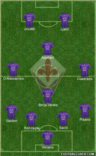 Fiorentina Formation 2013