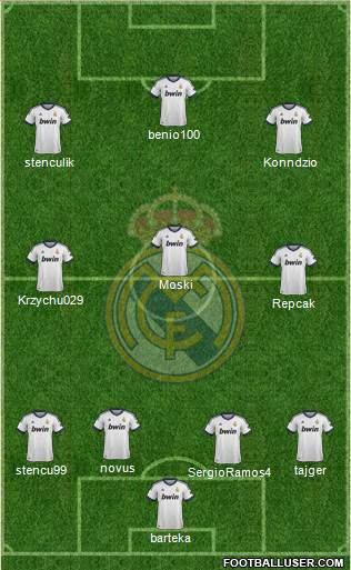 Real Madrid C.F. Formation 2013