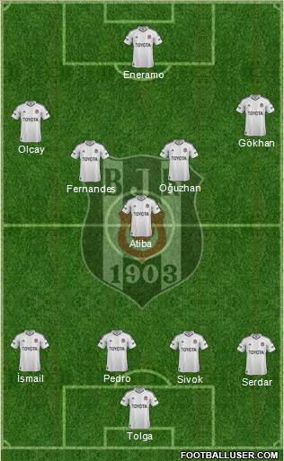 Besiktas JK Formation 2013
