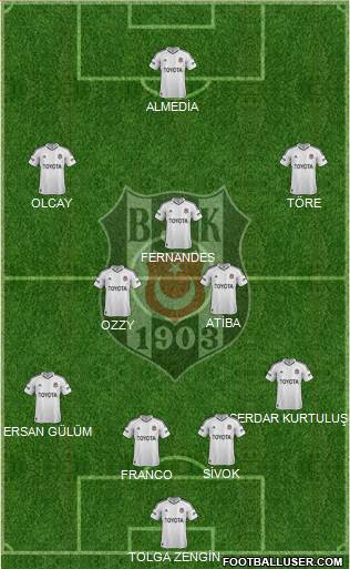 Besiktas JK Formation 2013