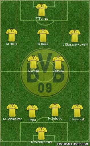 Borussia Dortmund Formation 2013