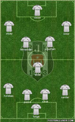 Besiktas JK Formation 2013