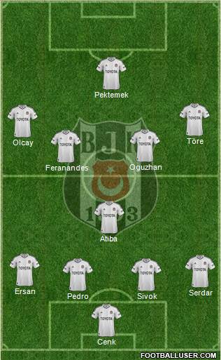 Besiktas JK Formation 2013