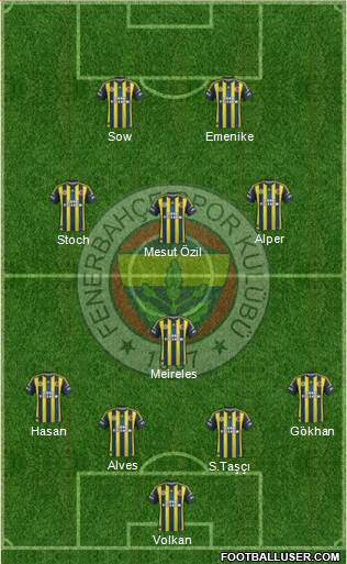 Fenerbahçe SK Formation 2013
