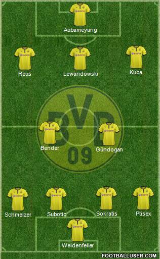 Borussia Dortmund Formation 2013