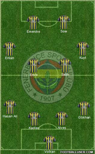 Fenerbahçe SK Formation 2013