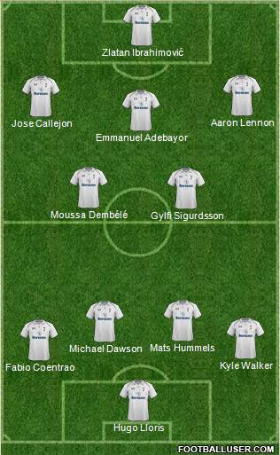 Tottenham Hotspur Formation 2013