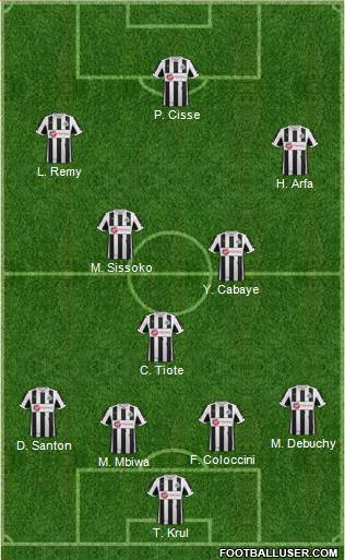 Newcastle United Formation 2013
