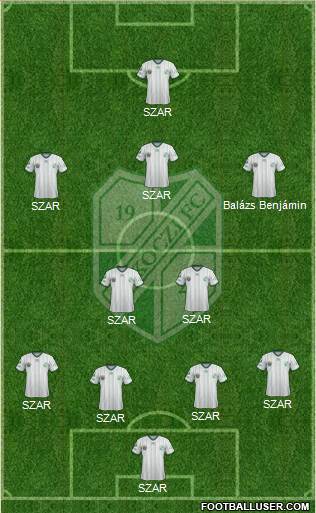 Kaposvári Rákóczi FC Formation 2013
