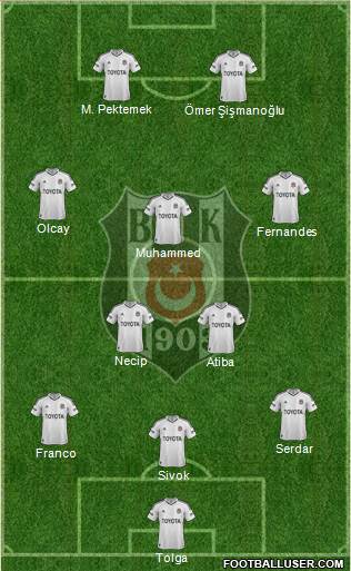 Besiktas JK Formation 2013