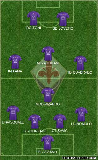 Fiorentina Formation 2013
