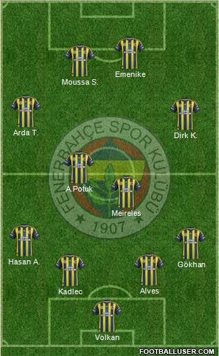Fenerbahçe SK Formation 2013