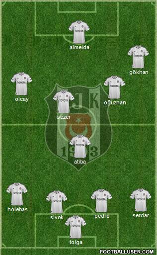 Besiktas JK Formation 2013