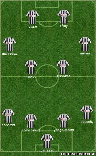 Newcastle United Formation 2013