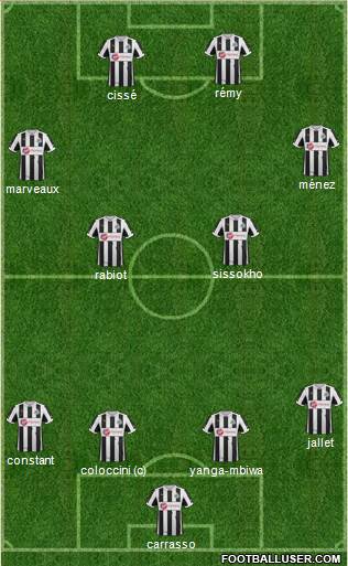 Newcastle United Formation 2013