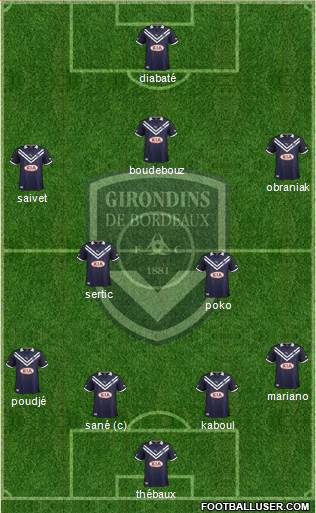 FC Girondins de Bordeaux Formation 2013