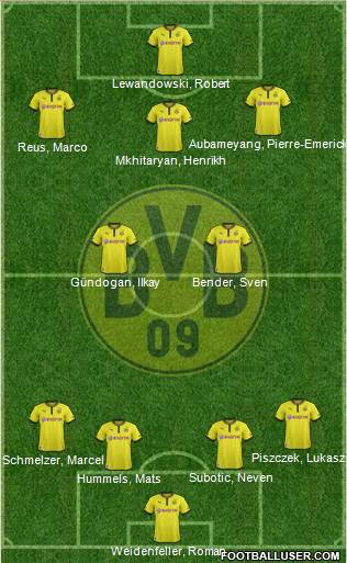 Borussia Dortmund Formation 2013