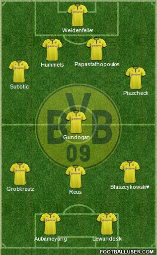 Borussia Dortmund Formation 2013