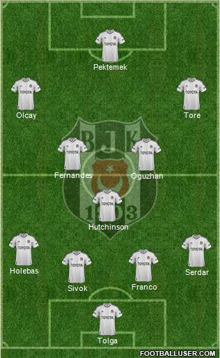 Besiktas JK Formation 2013