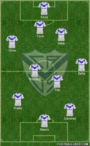 Vélez Sarsfield Formation 2013