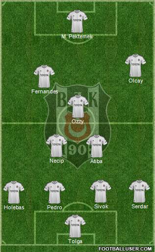 Besiktas JK Formation 2013