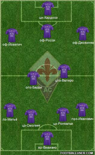 Fiorentina Formation 2013