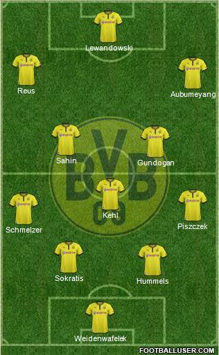 Borussia Dortmund Formation 2013
