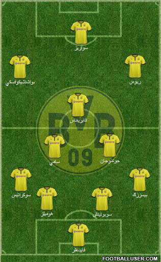Borussia Dortmund Formation 2013