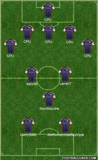 New England Revolution Formation 2013