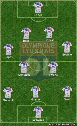 Olympique Lyonnais Formation 2013
