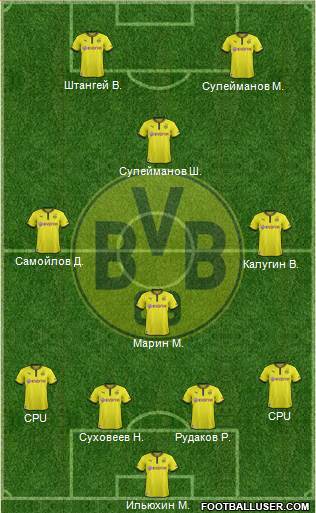 Borussia Dortmund Formation 2013