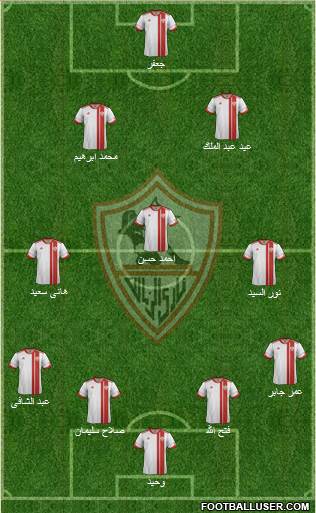 Zamalek Sporting Club Formation 2013