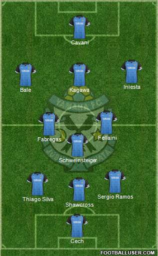 Jubilo Iwata Formation 2013
