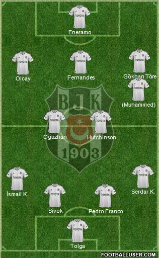 Besiktas JK Formation 2013