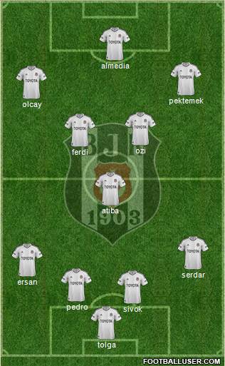 Besiktas JK Formation 2013