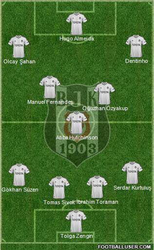 Besiktas JK Formation 2013
