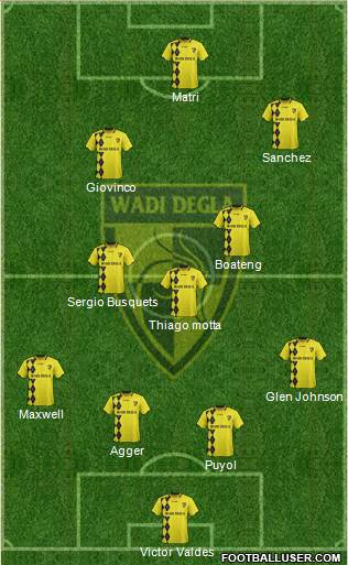 Wadi Degla Sporting Club Formation 2013