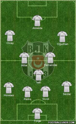 Besiktas JK Formation 2013