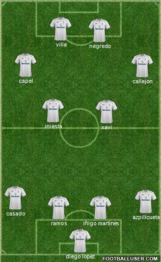 Tottenham Hotspur Formation 2013