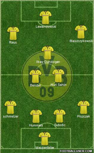 Borussia Dortmund Formation 2013