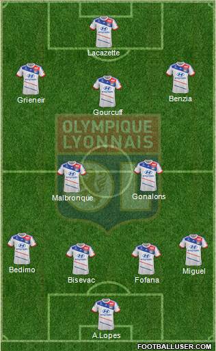 Olympique Lyonnais Formation 2013