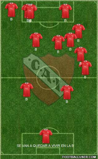 Independiente Formation 2013