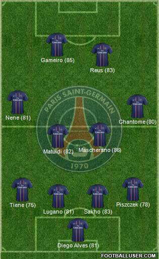 Paris Saint-Germain Formation 2013