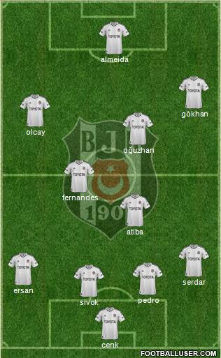 Besiktas JK Formation 2013