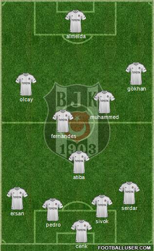 Besiktas JK Formation 2013
