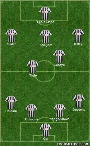 Newcastle United Formation 2013