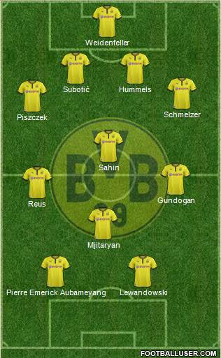 Borussia Dortmund Formation 2013