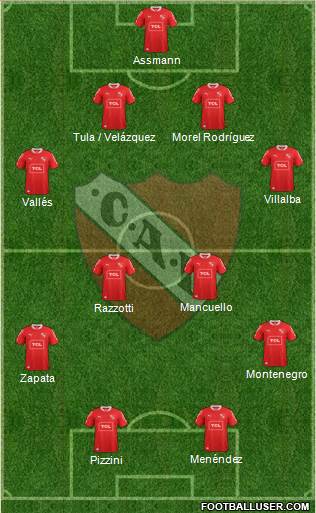Independiente Formation 2013